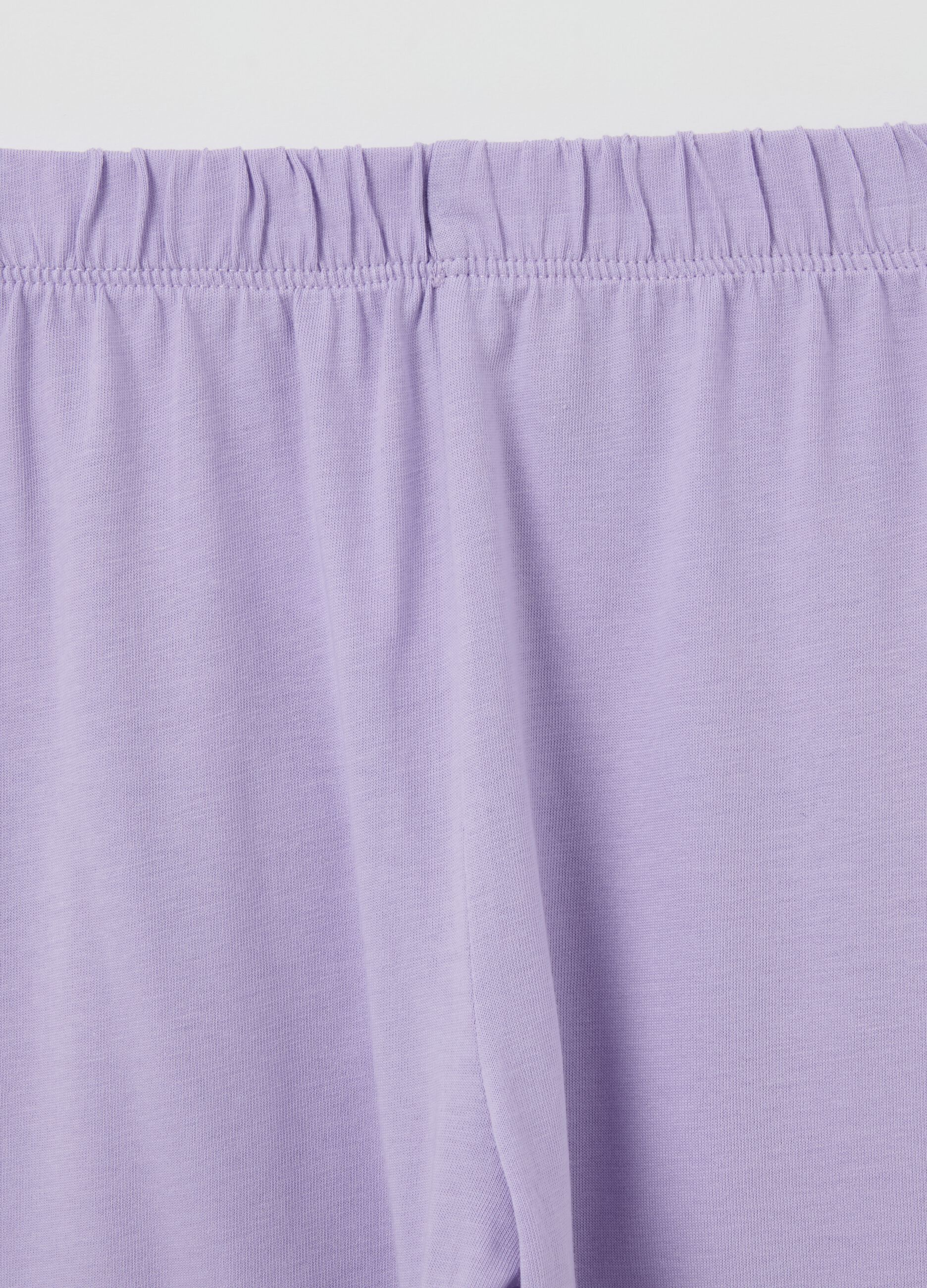 Organic cotton pyjamas with "Sleepover" koala print