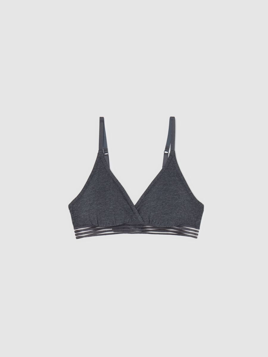The Triangle stretch cotton soft triangle bra_4