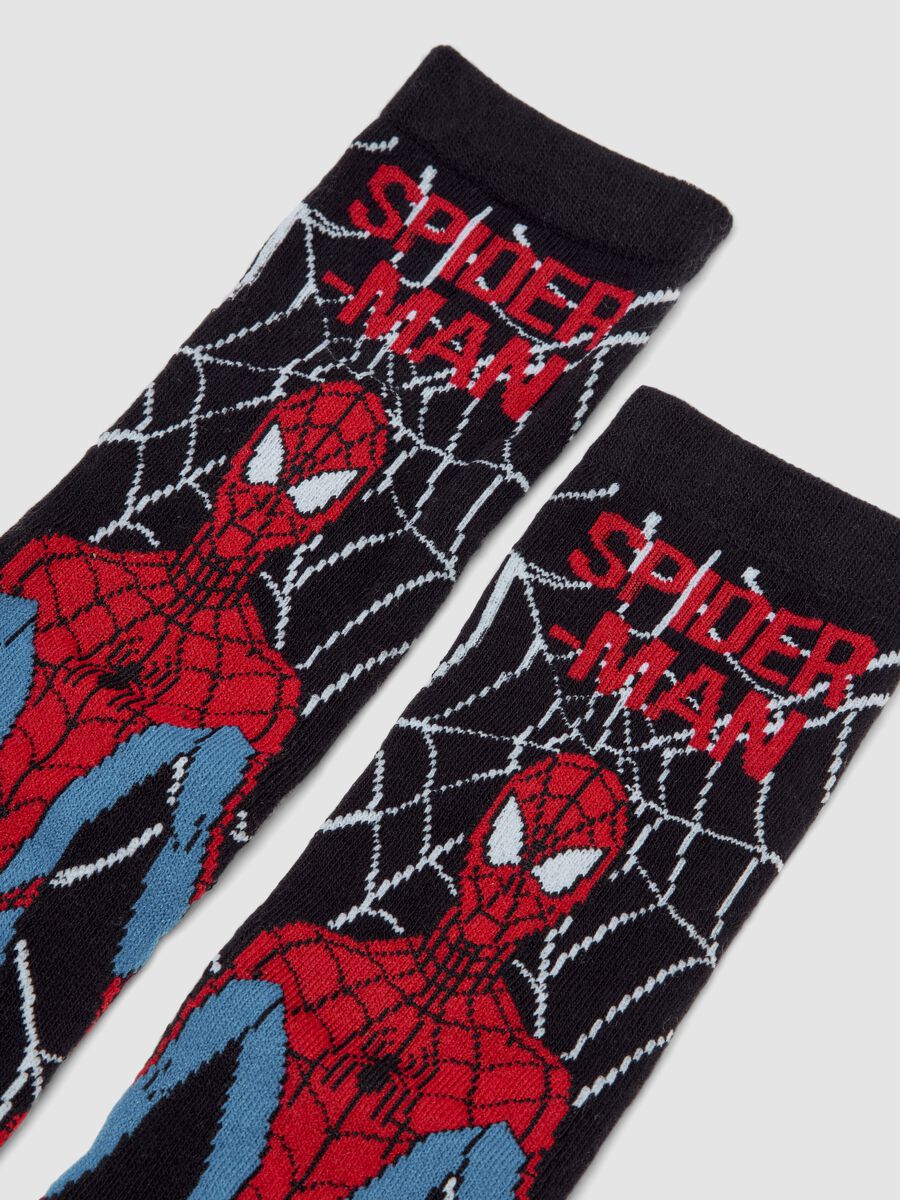 Bipack calze lunghe in cotone organico elasticizzato a tema MARVEL Spider-Man_2