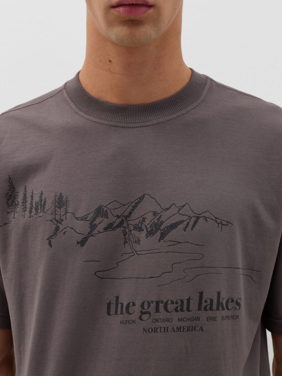 T-shirt in cotone con stampa_3