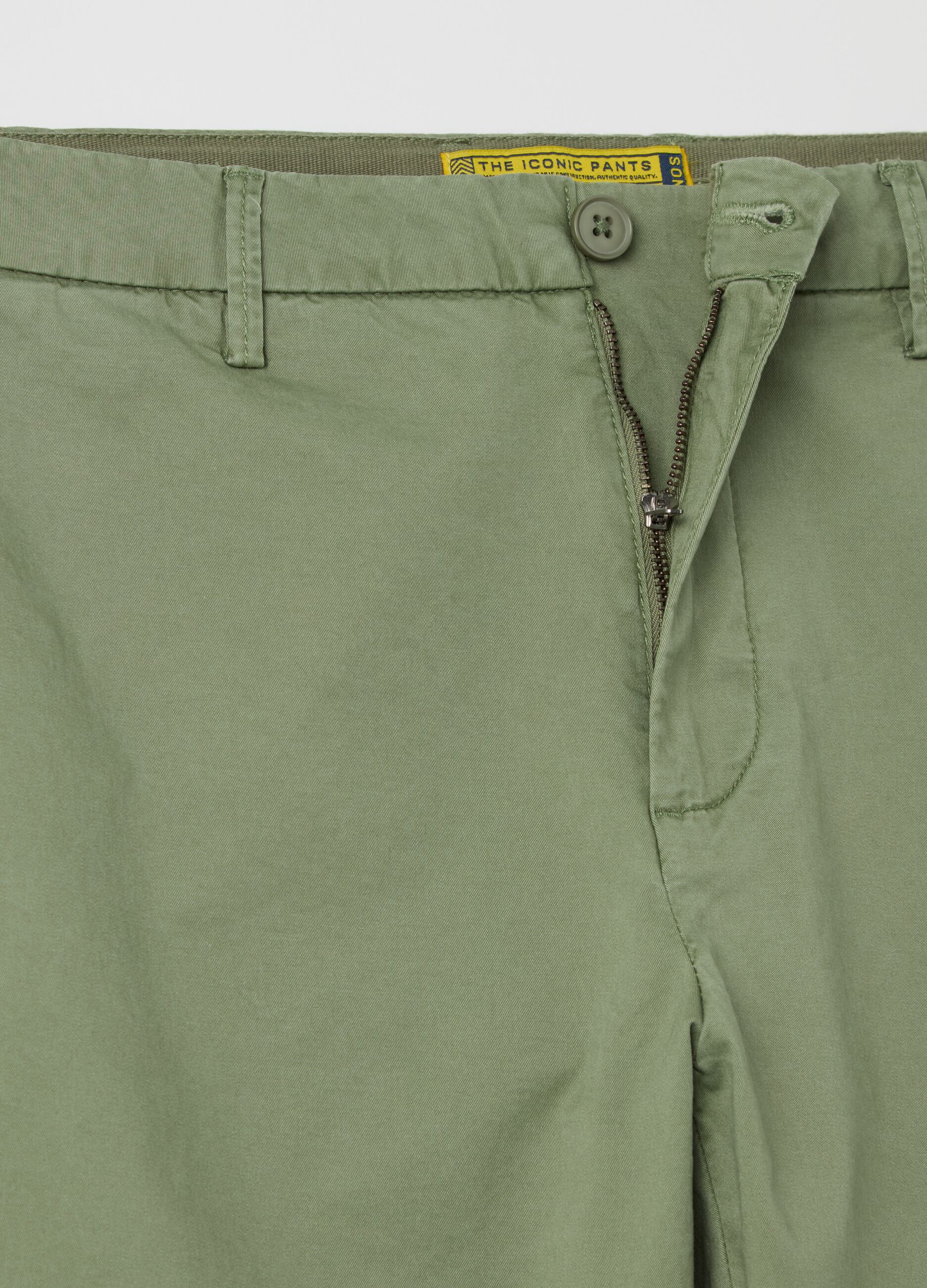 Slim-fit chino trousers in stretch cotton