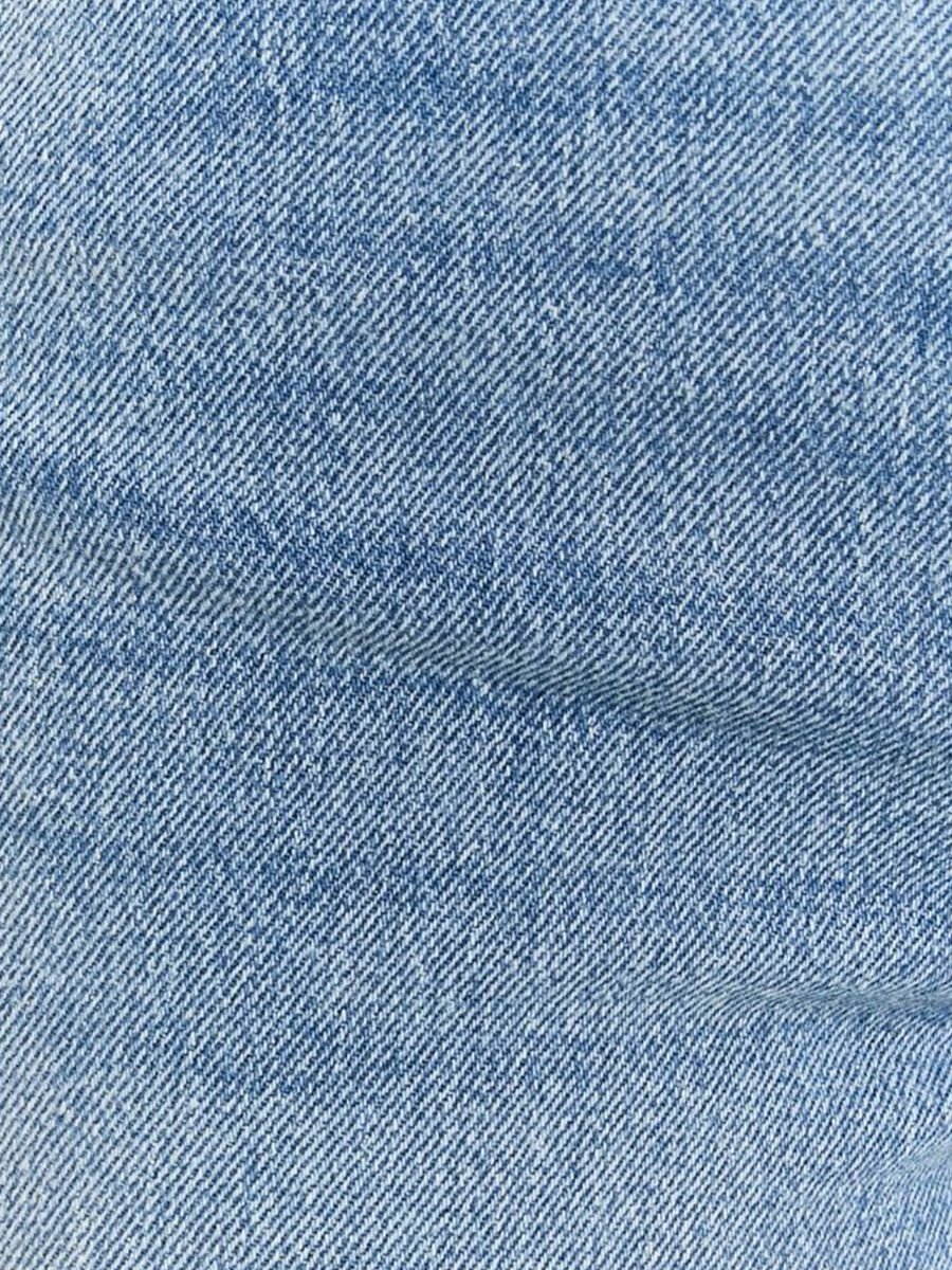 Pantaloni in cotone denim blu regular fit_2