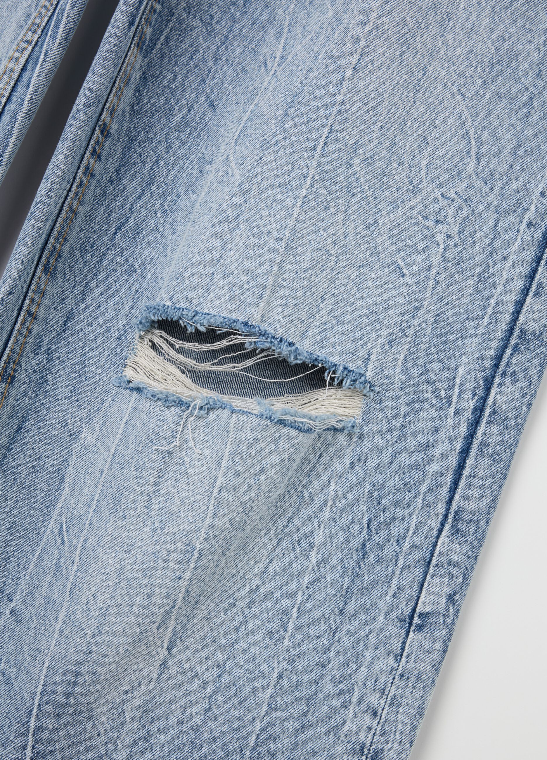 Baggy Denim Washed Light Blue