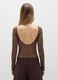 Brown stretch fabric bodysuit_4