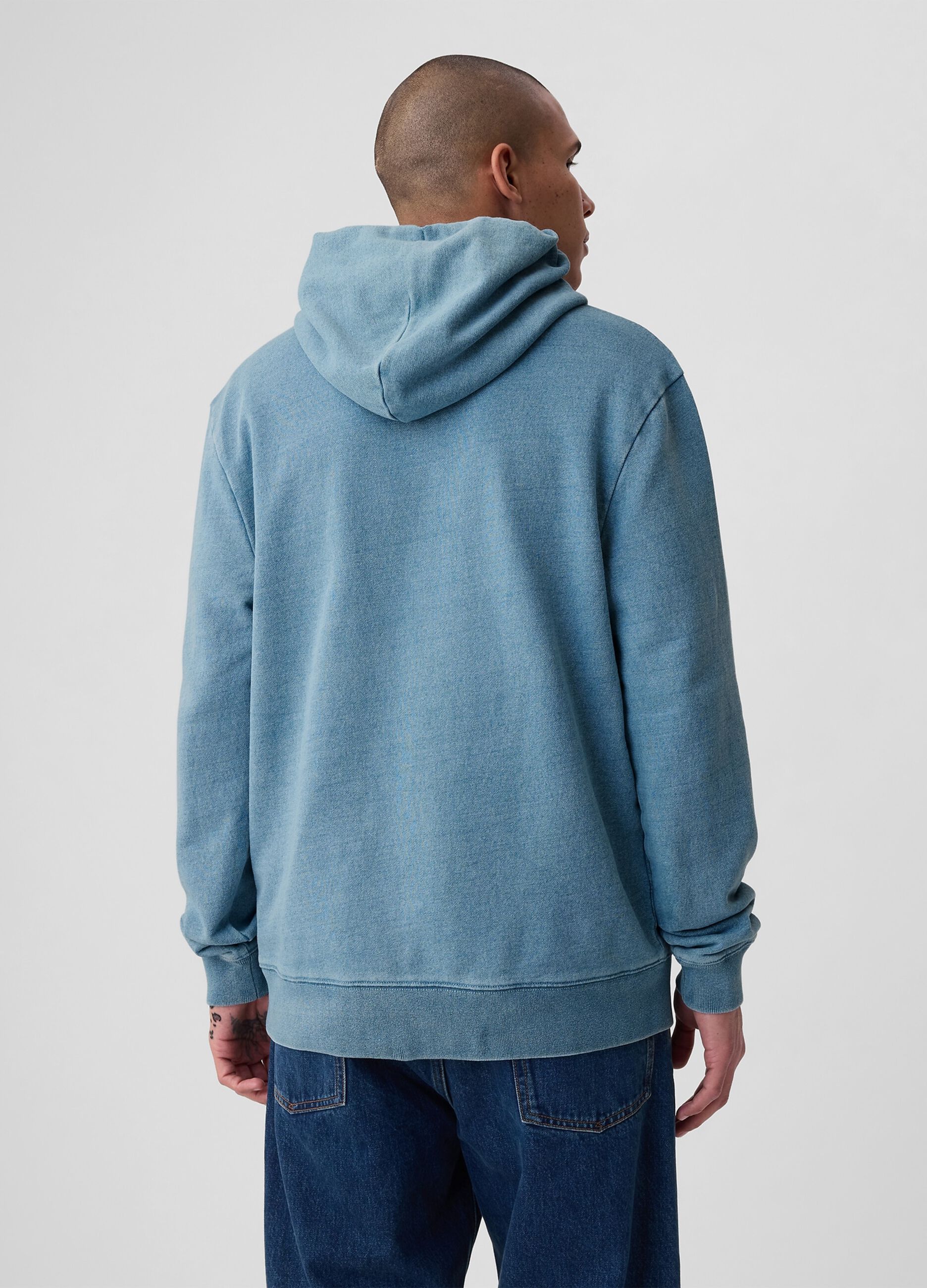 Hoodie with embroidered logo