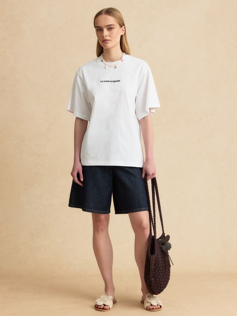 White pure cotton short-sleeved T-shirt_2