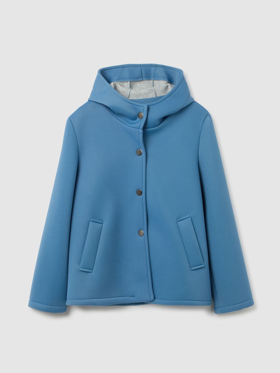Short jacket with hood and buttons_4