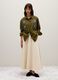 Oversized plain green cotton shirt_0