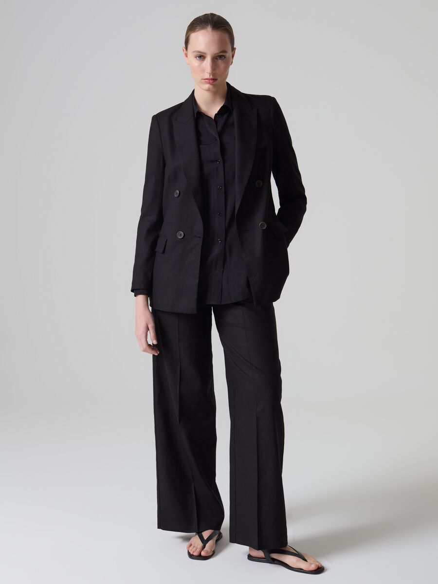 Contemporary wide-leg palazzo trousers_0