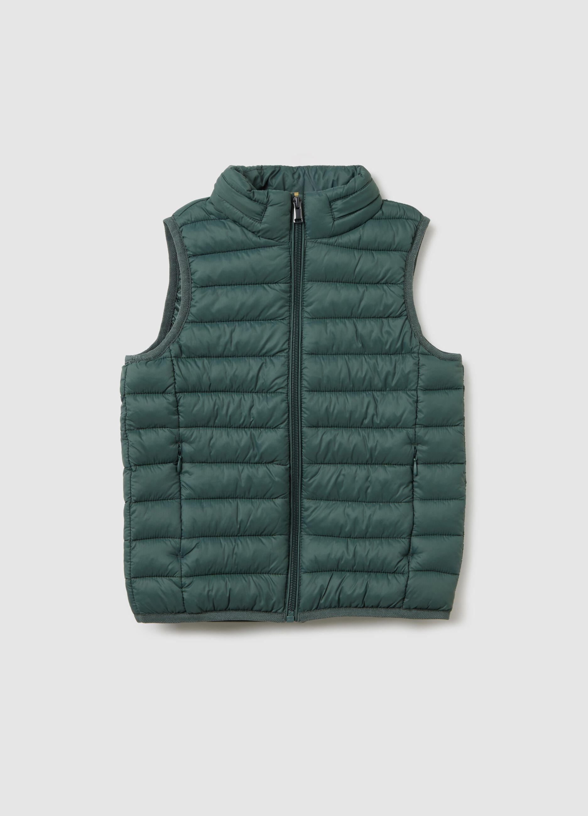 Child's waistcoat in mixed green regular fit