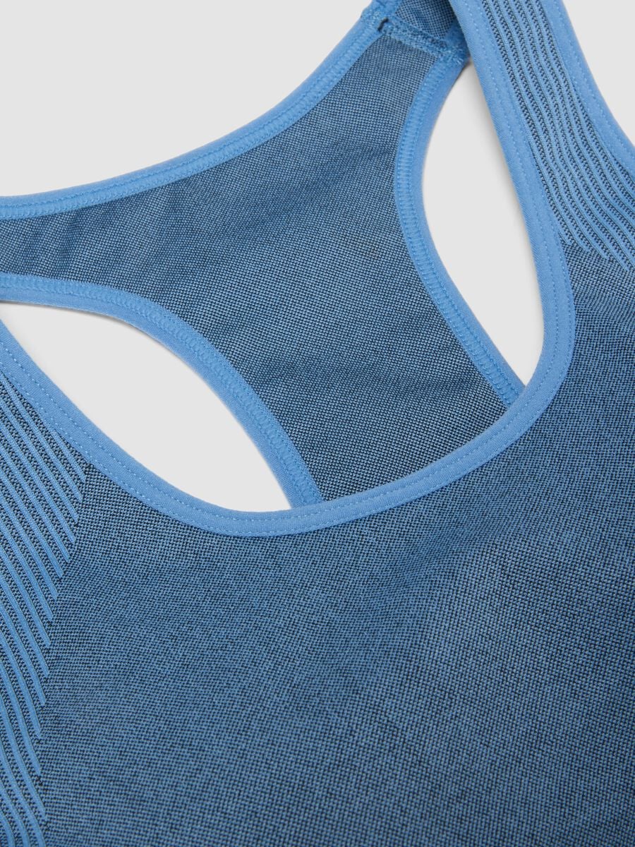 Reggiseno sportivo blu in tessuto elasticizzato ALTAVIA RUNNING_2