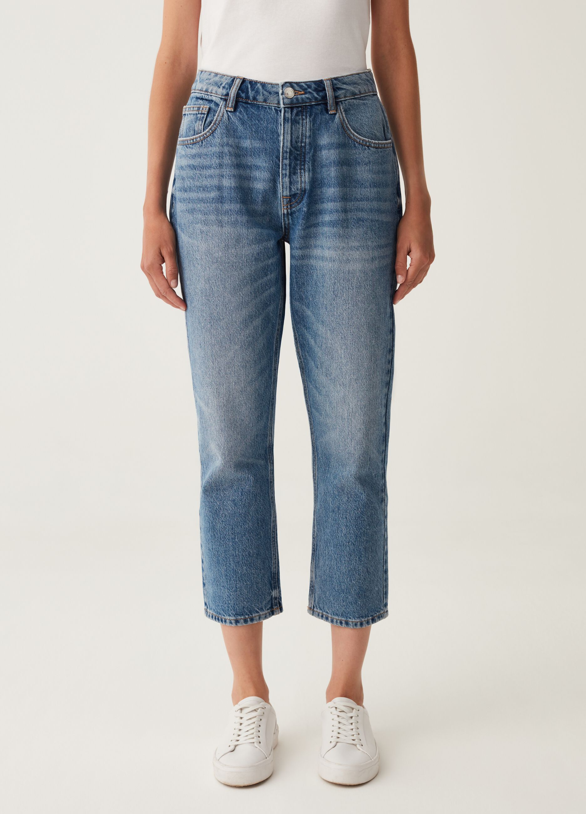 Jeans cropped straight fit