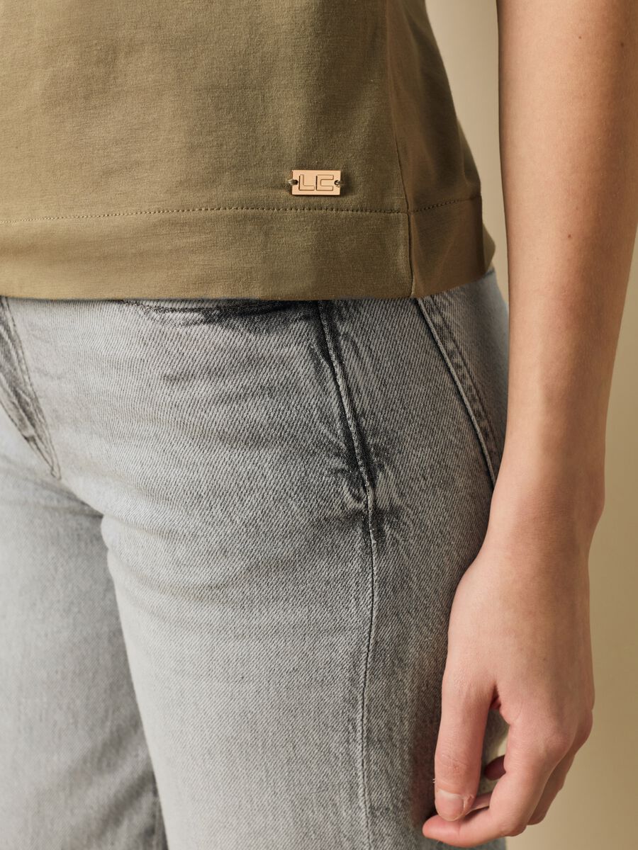 Stretch cotton and modal T-shirt_2