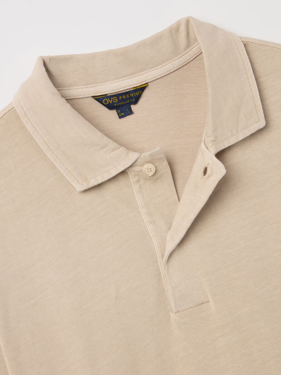Long-sleeved polo shirt in cotton_5