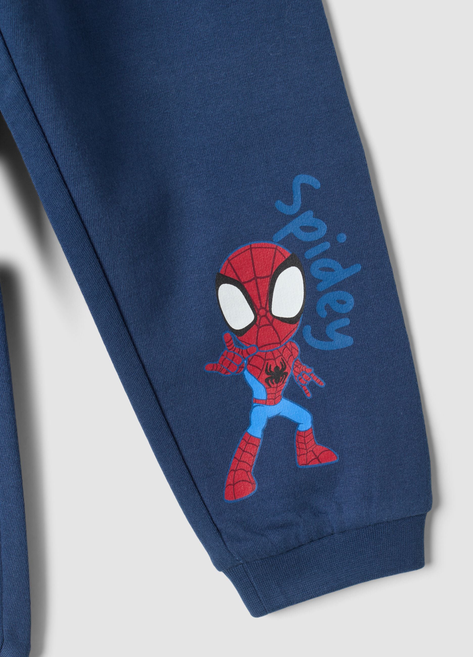 Pigiama blu in puro cotone organico con stampa MARVEL Spider-Man