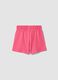 Girls&rsquo; pink pure cotton regular-fit shorts_1