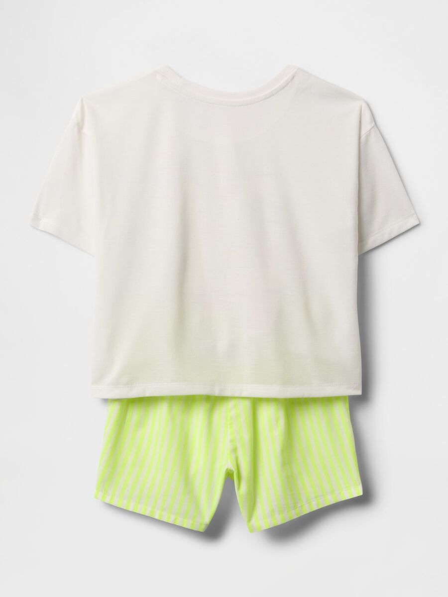 White short pyjama with number and butterfly print GAP Kids_1