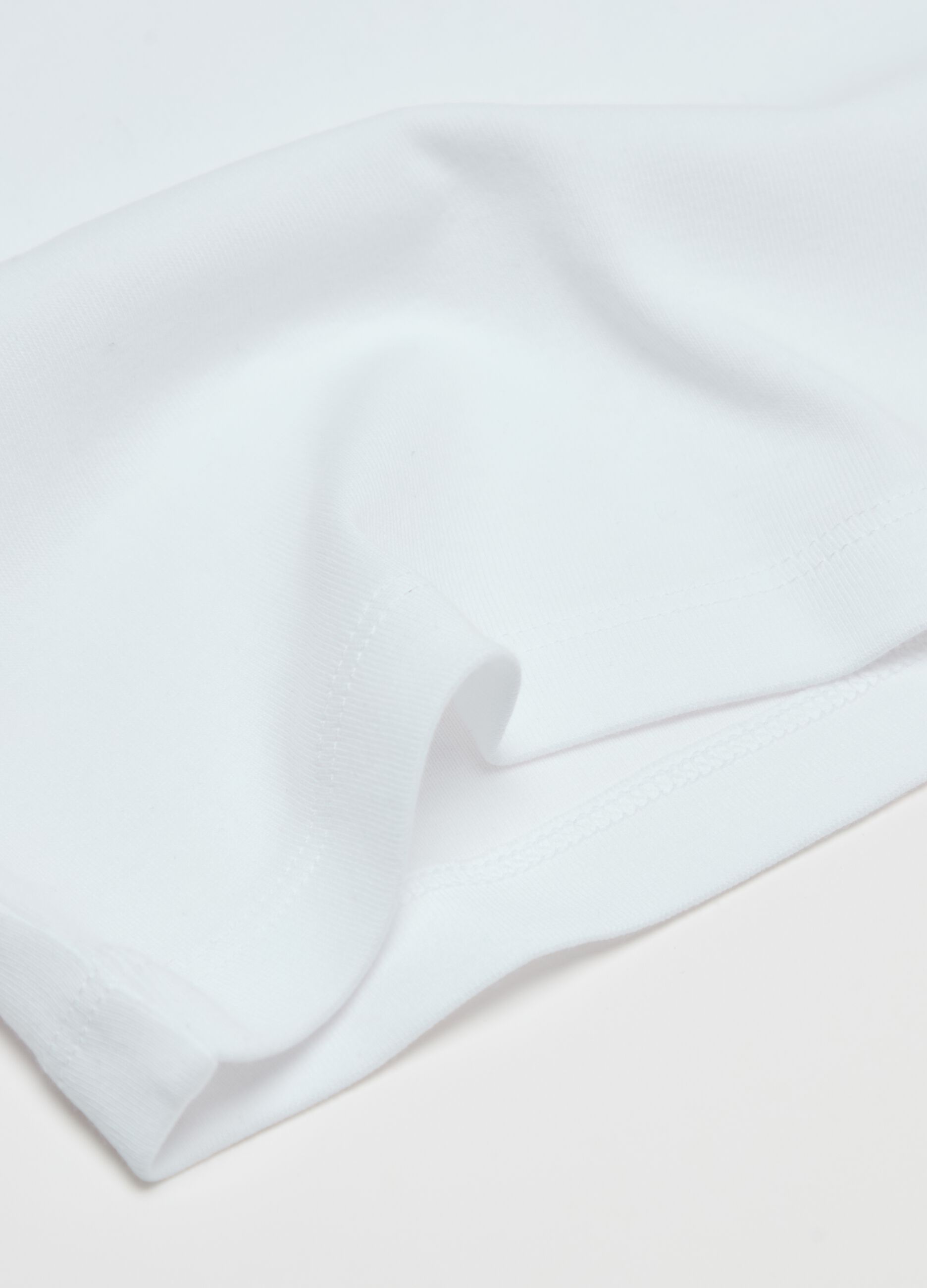 Two-pack racerback vests in organic cotton