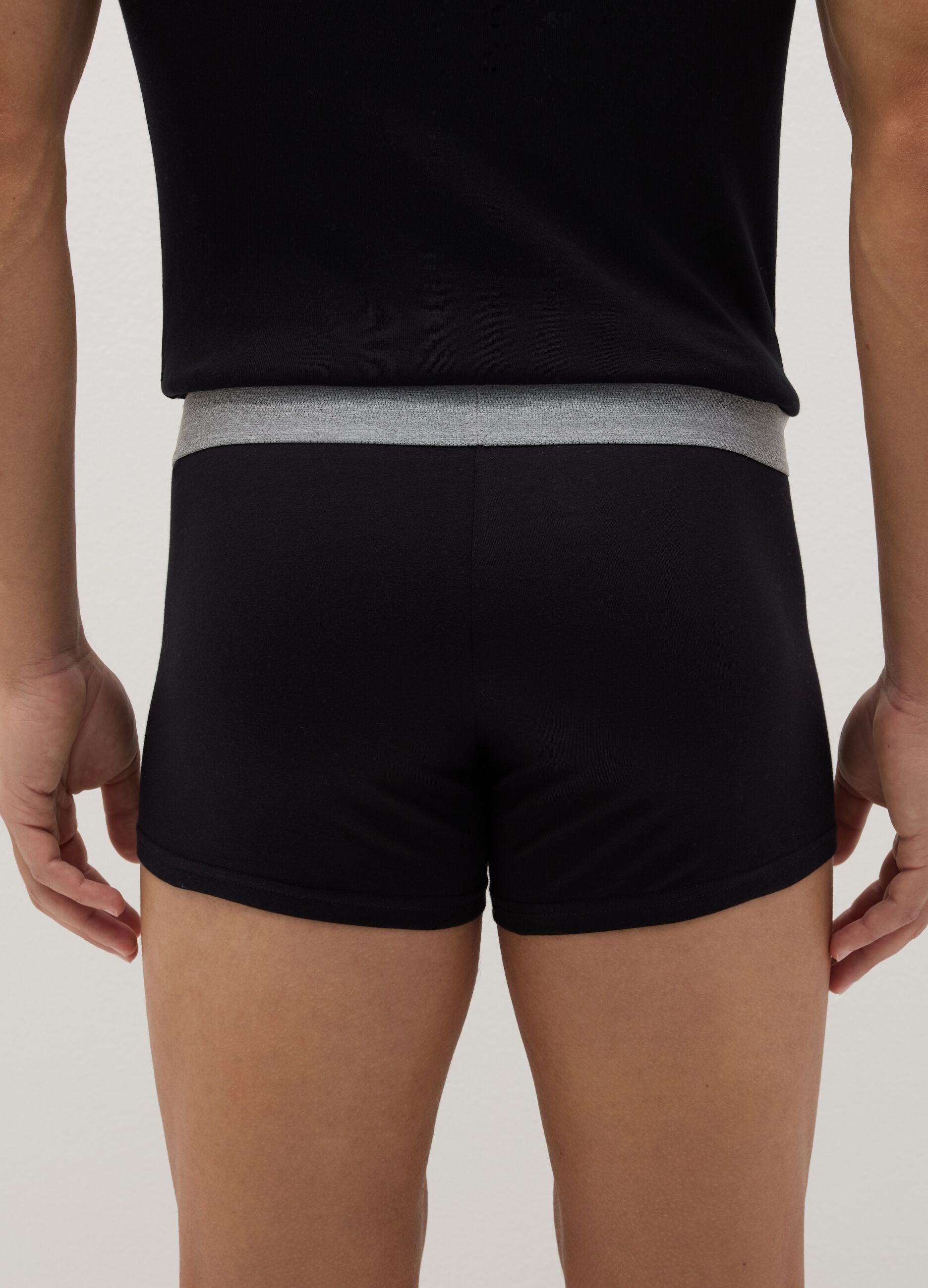 Three-pack boxer shorts with contrasting details