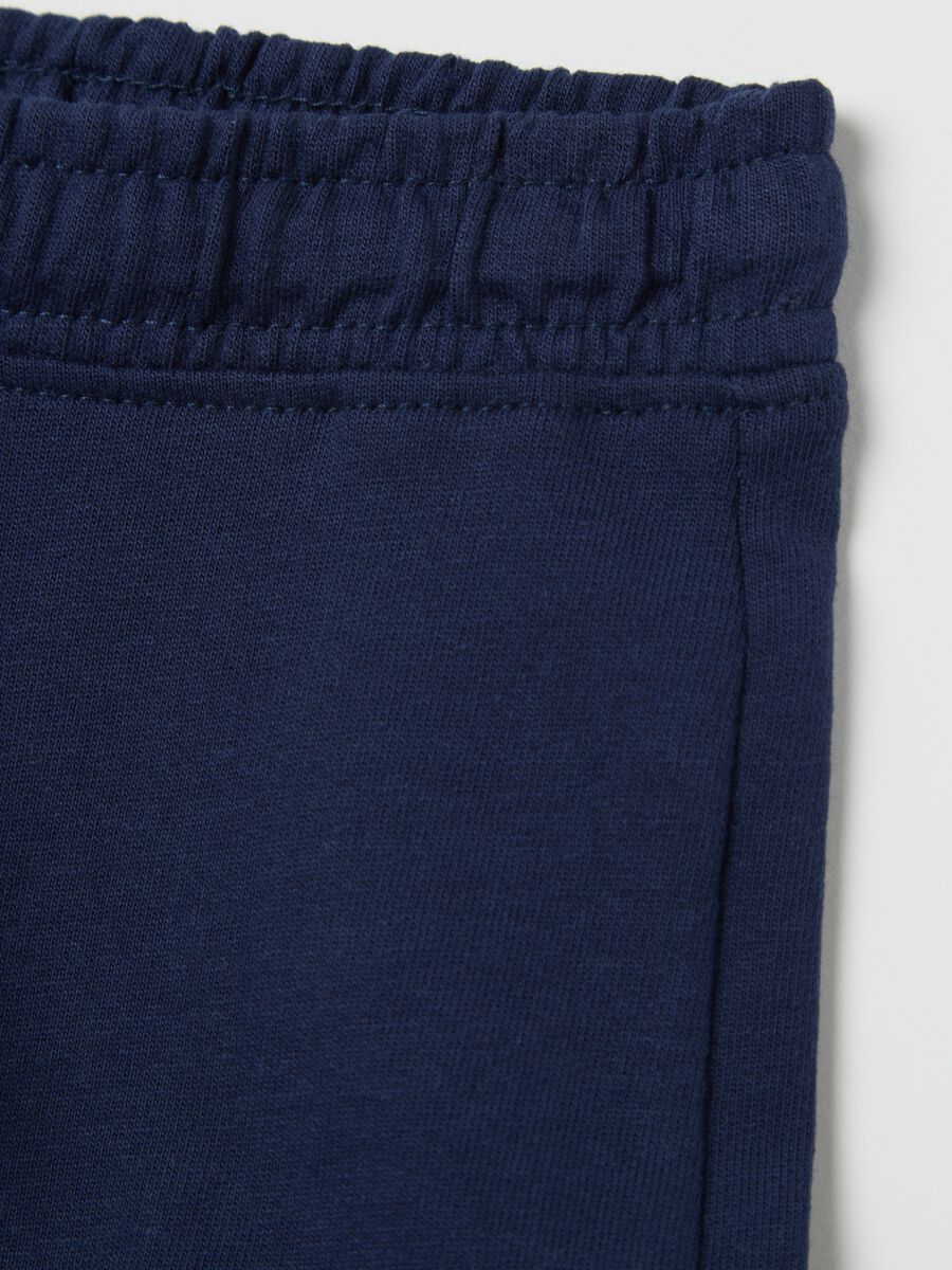 Girls' pure cotton blue shorts_3