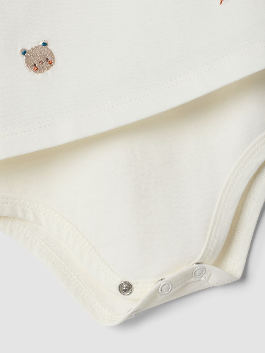 Body bianco in puro cotone organico con colletto_2