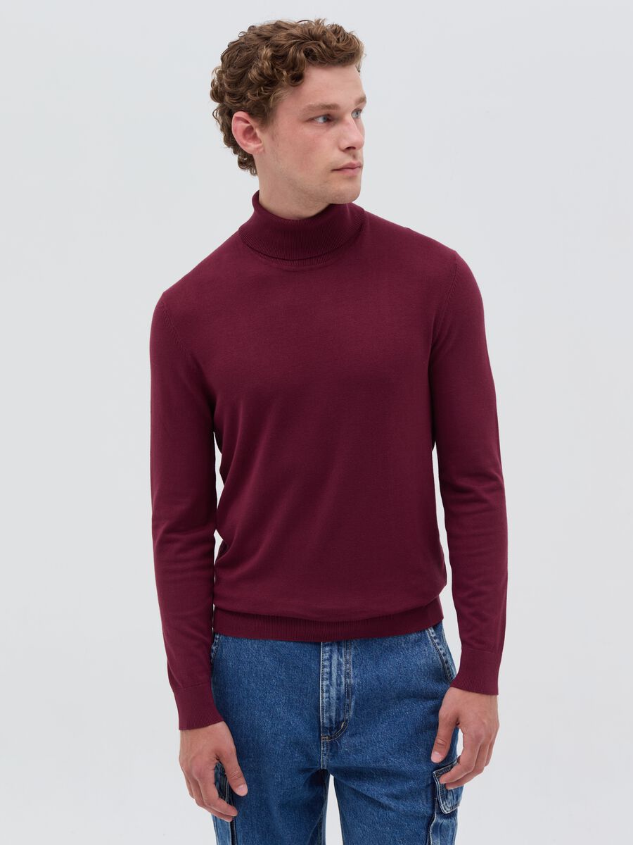 Pullover with high neck_0