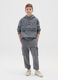 Boys' black regular fit pure cotton joggers_0