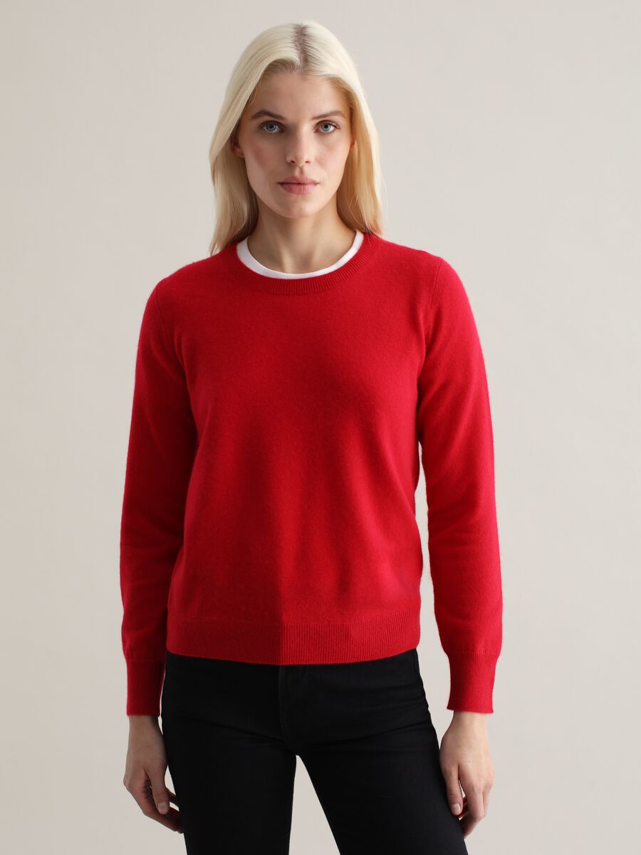 Cashmere pullover with round neck_0