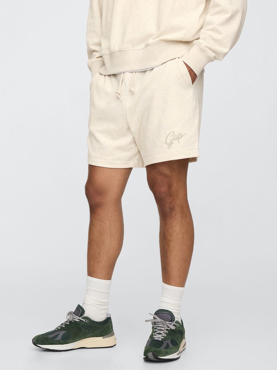 Beige cotton blend shorts from Gap_1