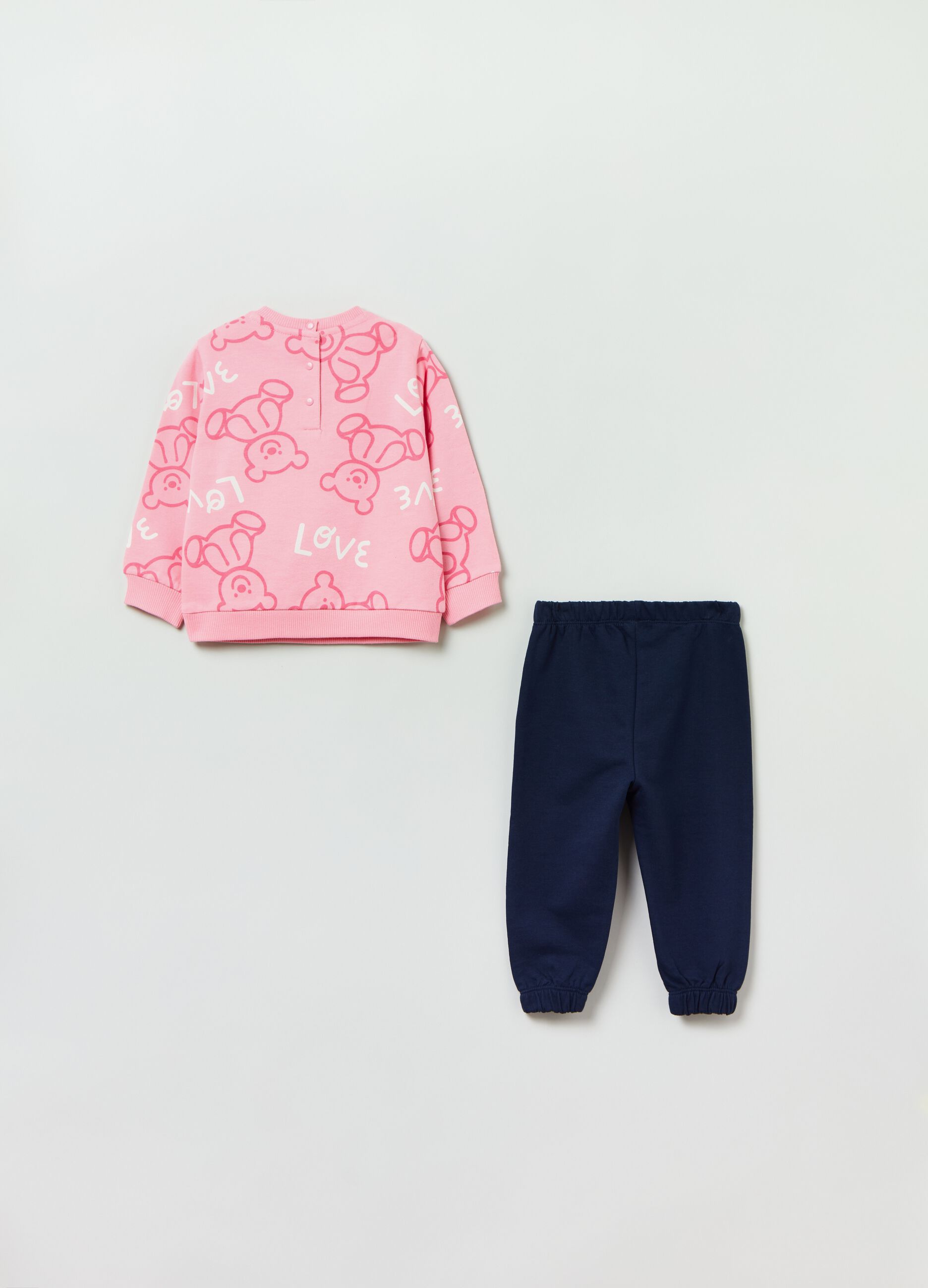 Jogging set in cotone con stampa _1