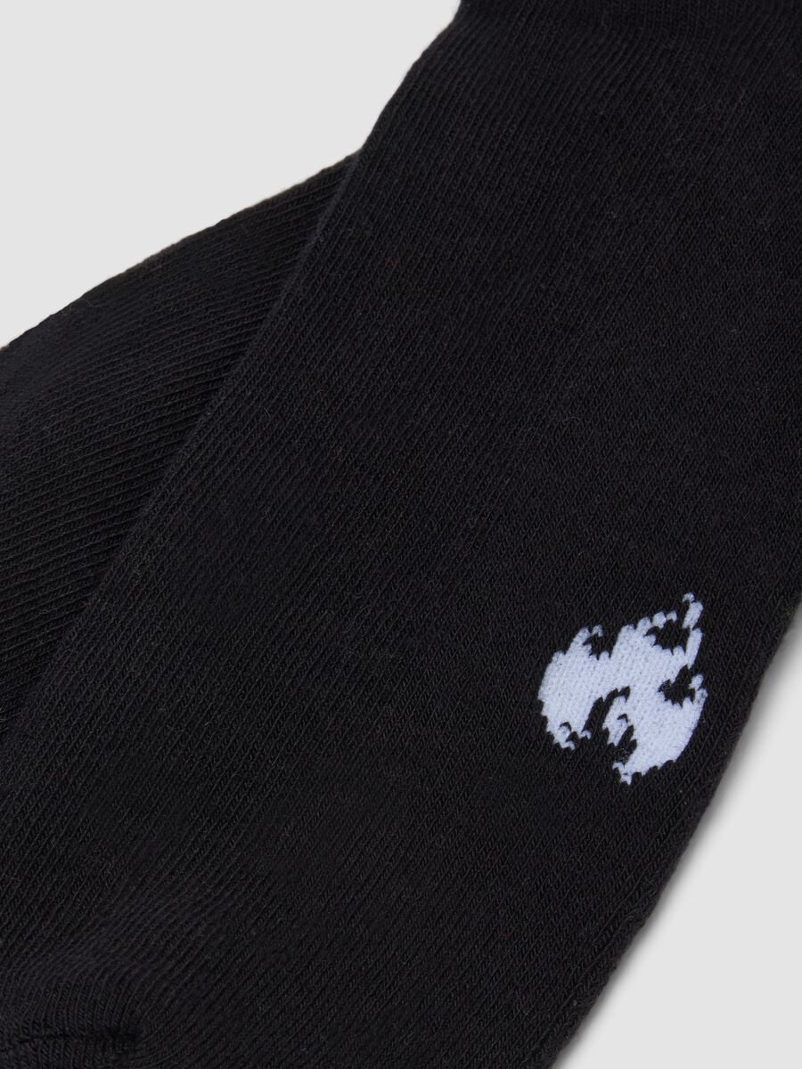 Calze sportive nere in cotone elasticizzato_2