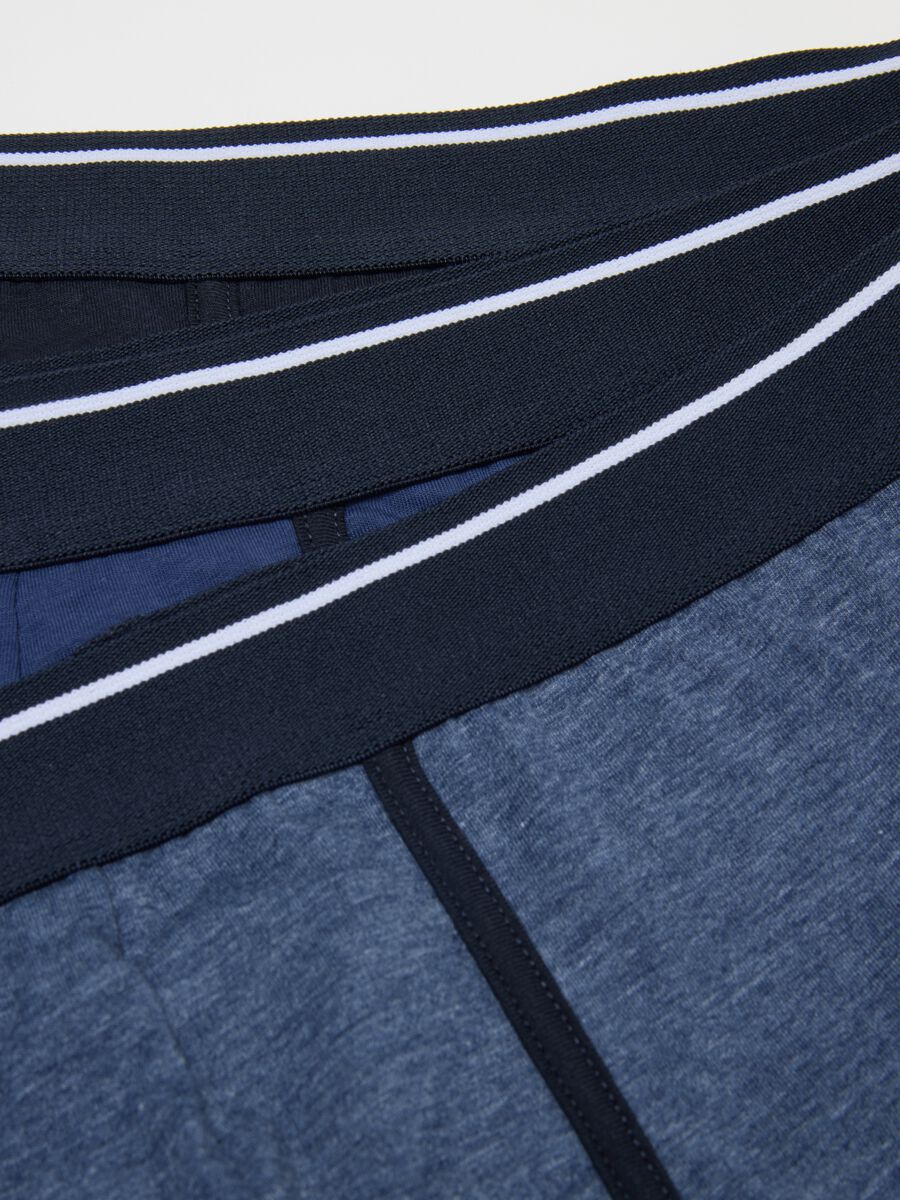 Tripack multicolour boxer shorts in stretch cotton, regular fit_5