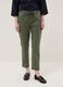 Green Stretch Cotton Trousers Regular Fit_1