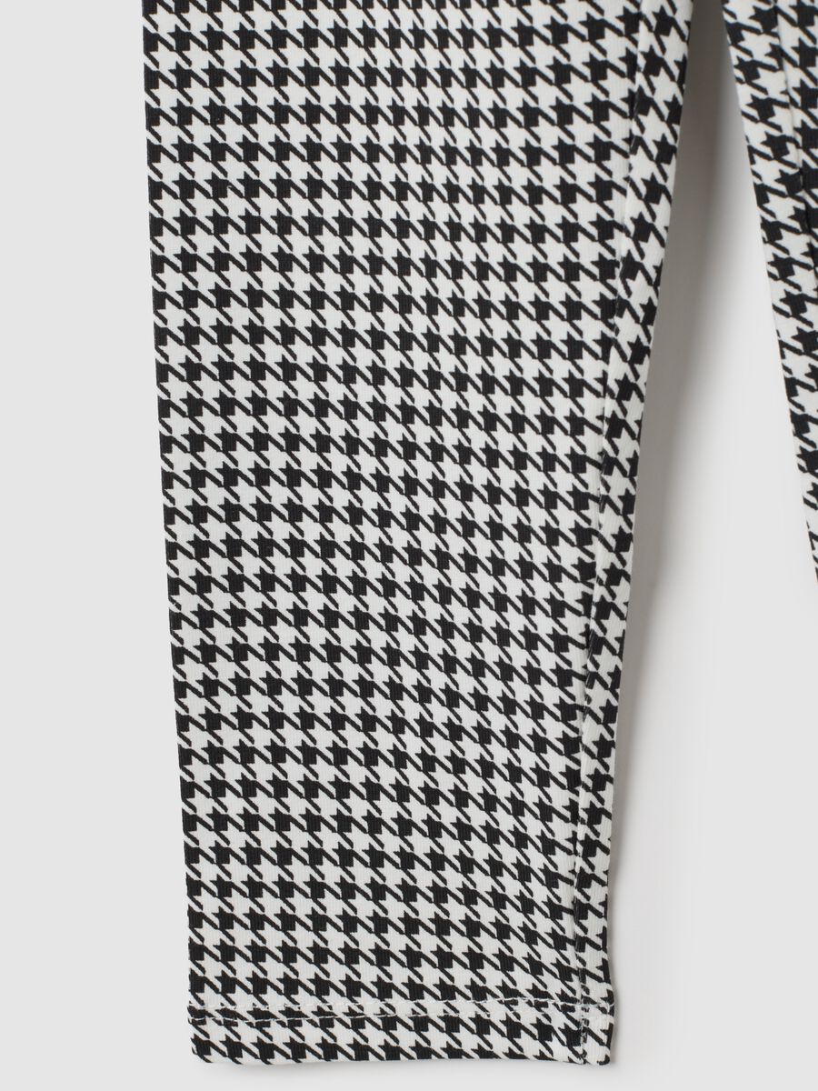Leggings da bambina in cotone elasticizzato multicolor skinny_3