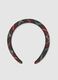 Multicolour headband with check pattern_0