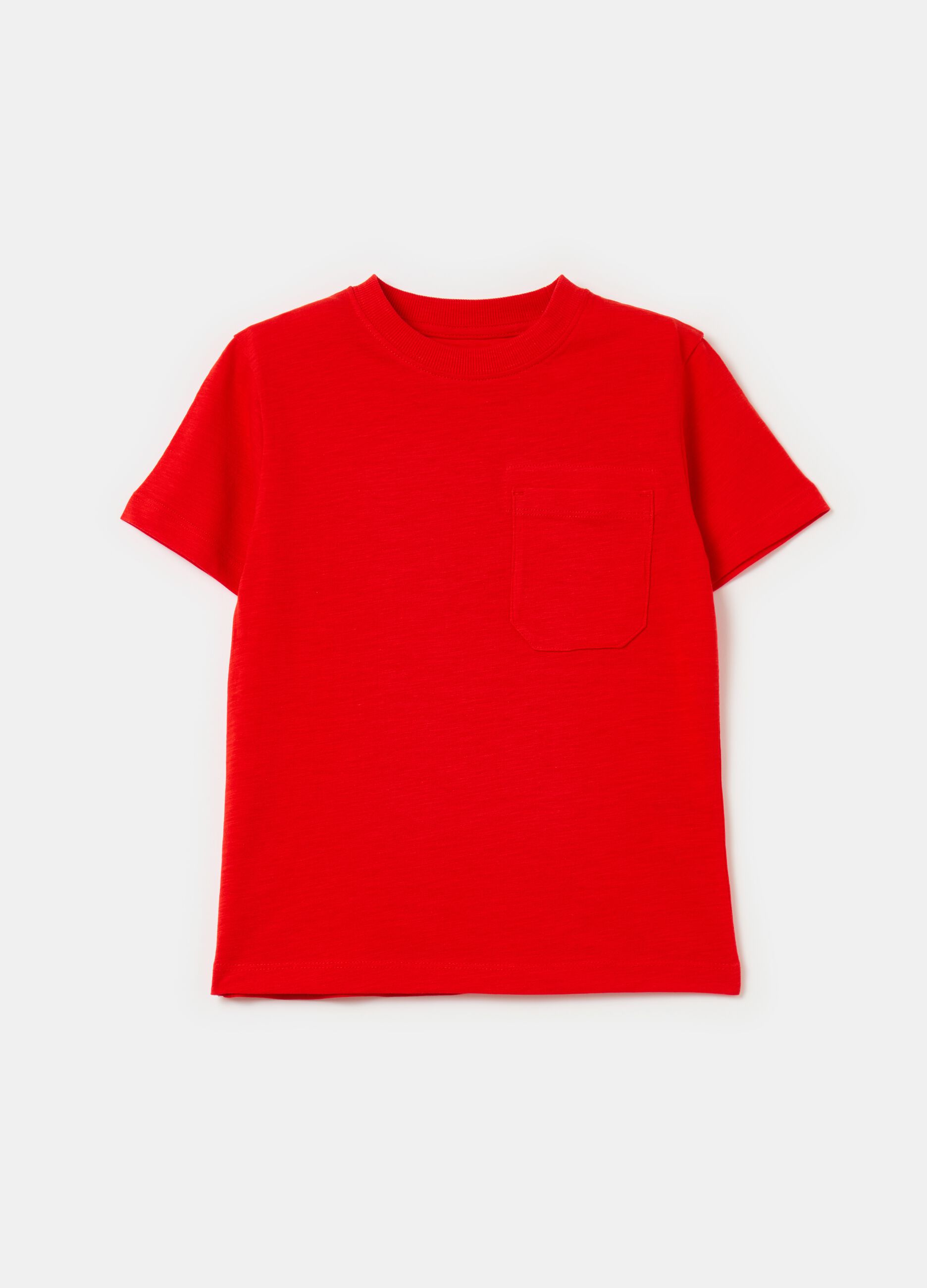 Cotton T-shirt with pocket