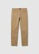 Slim fit beige cotton trousers_4