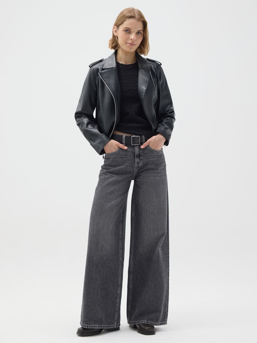 Giacca nera regular fit_1