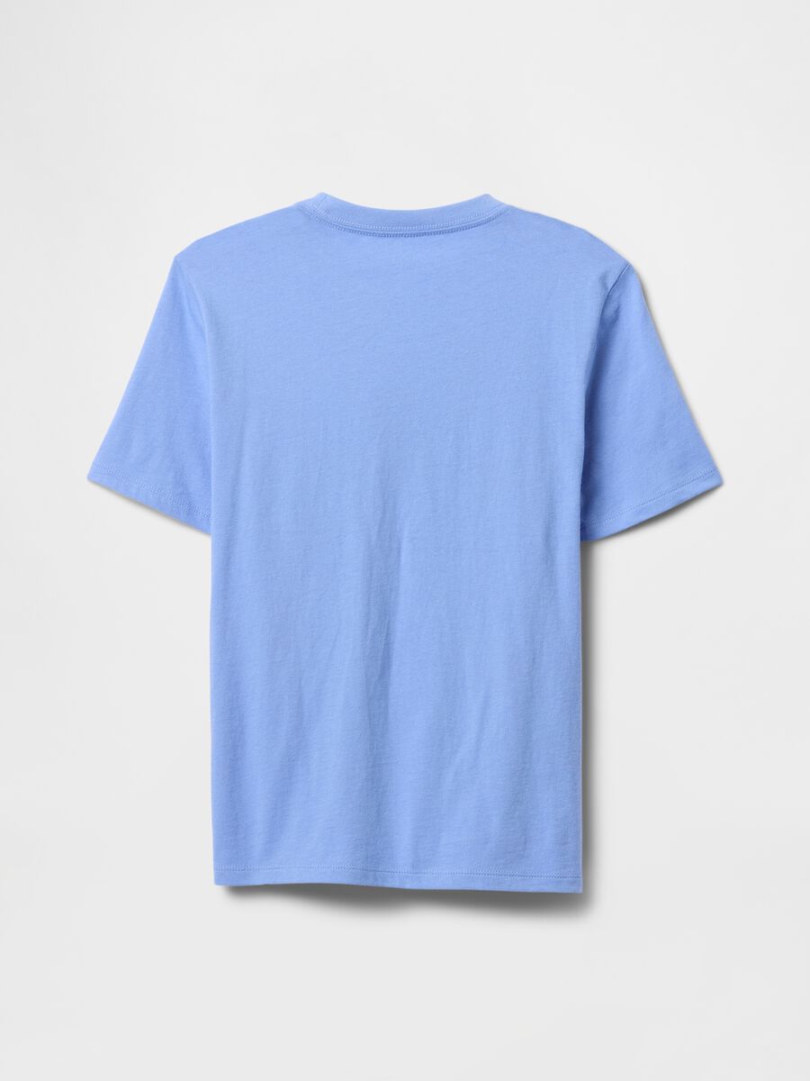 Blue T-shirt with GAP logo and astronaut_1