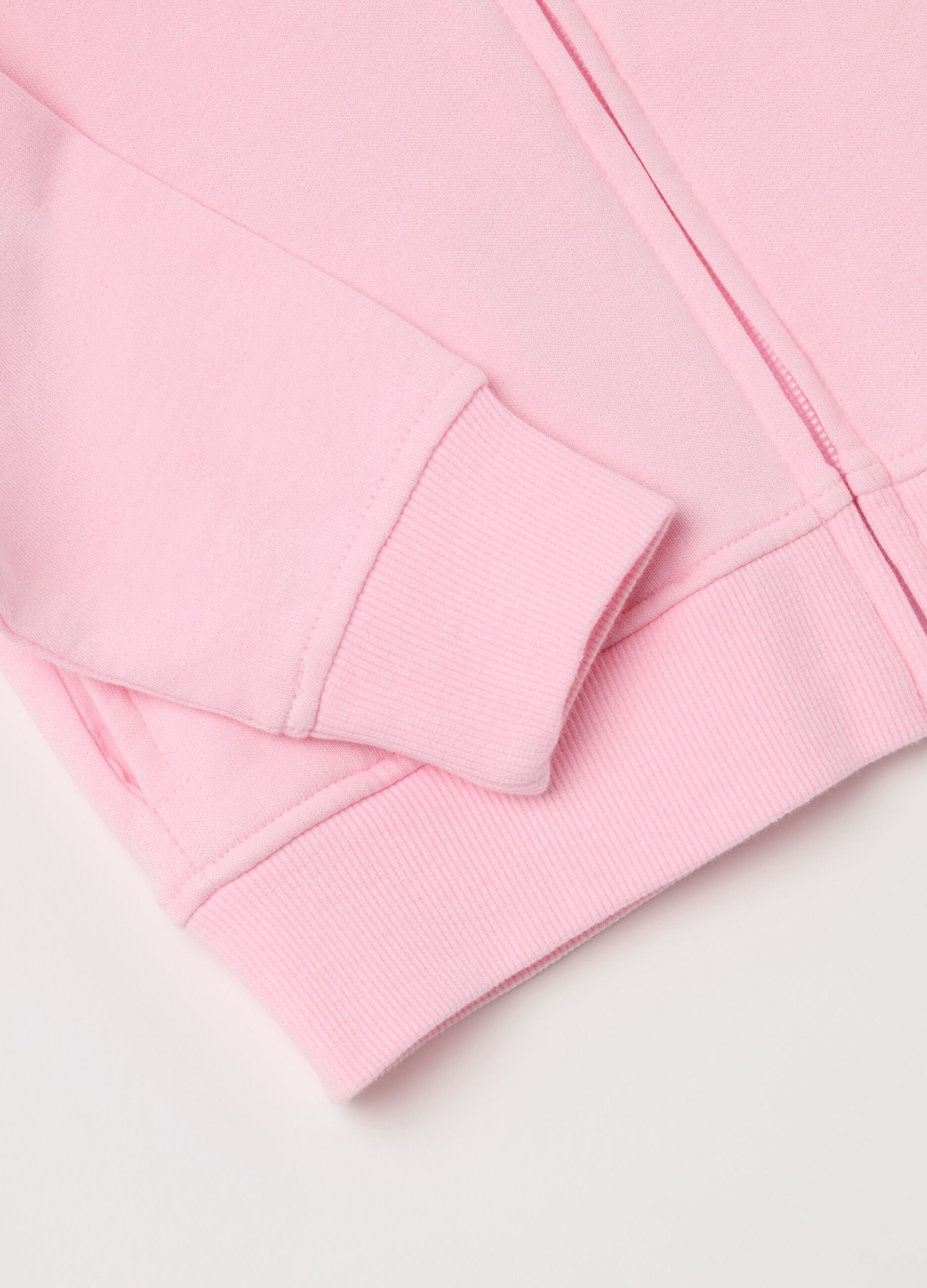 Full-zip in French Terry con cappuccio