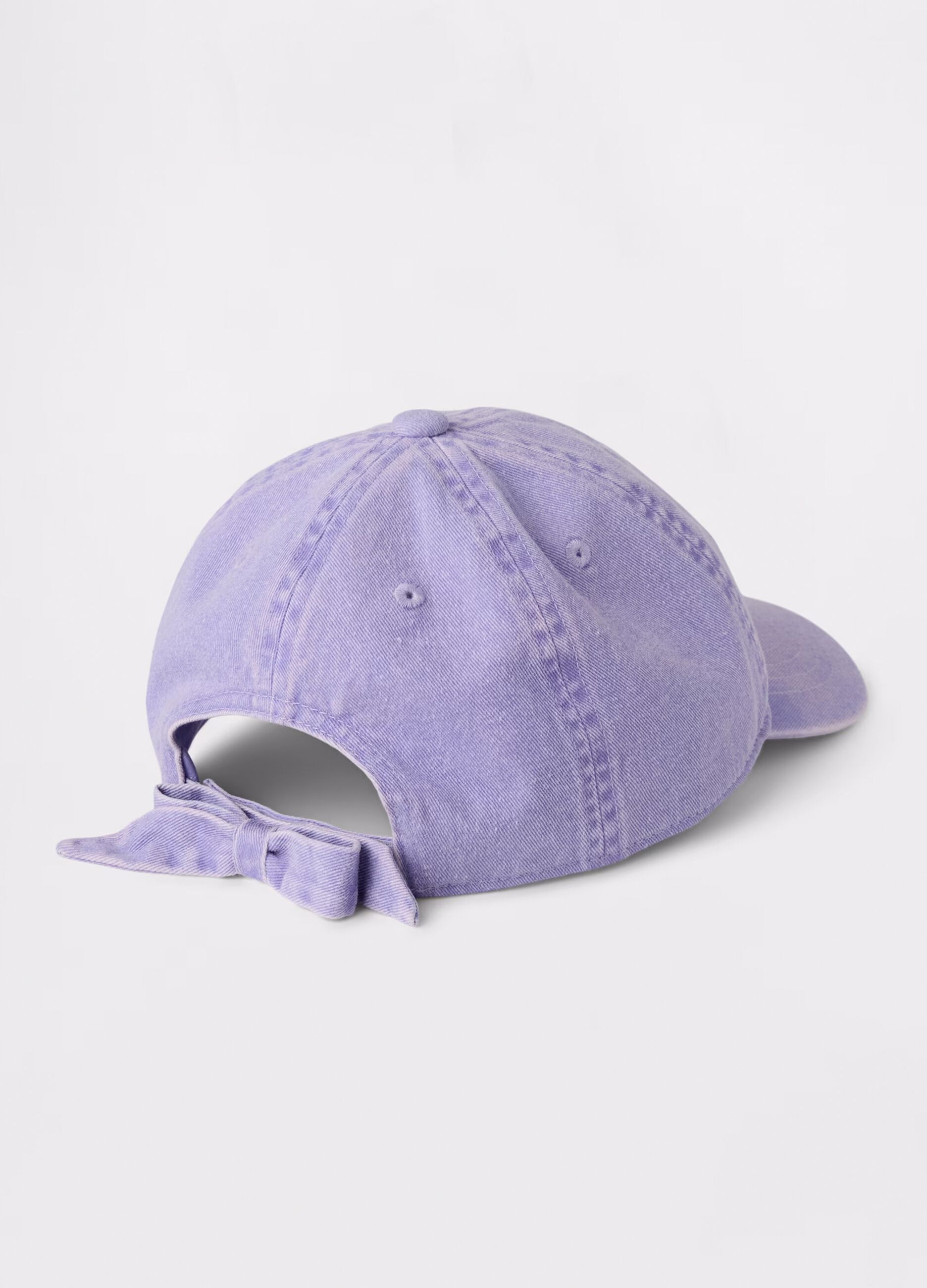 Purple cotton baseball cap