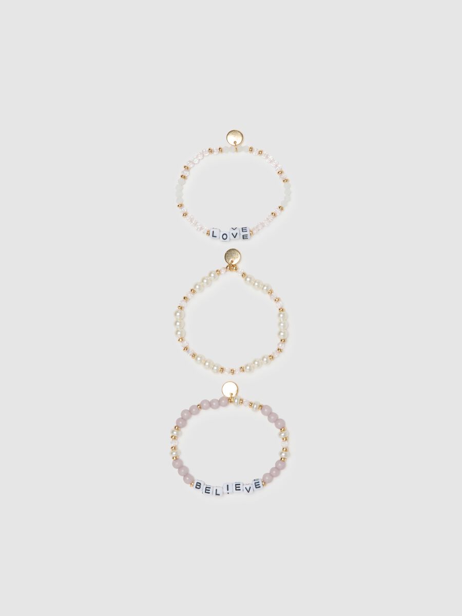 Multicolour glass bracelets with letters_0