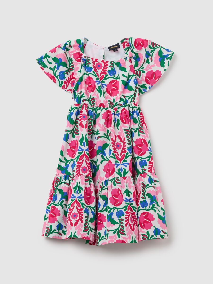 Cotton floral dress for girls_0