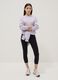 Girls' black cotton blend skinny leggings_0