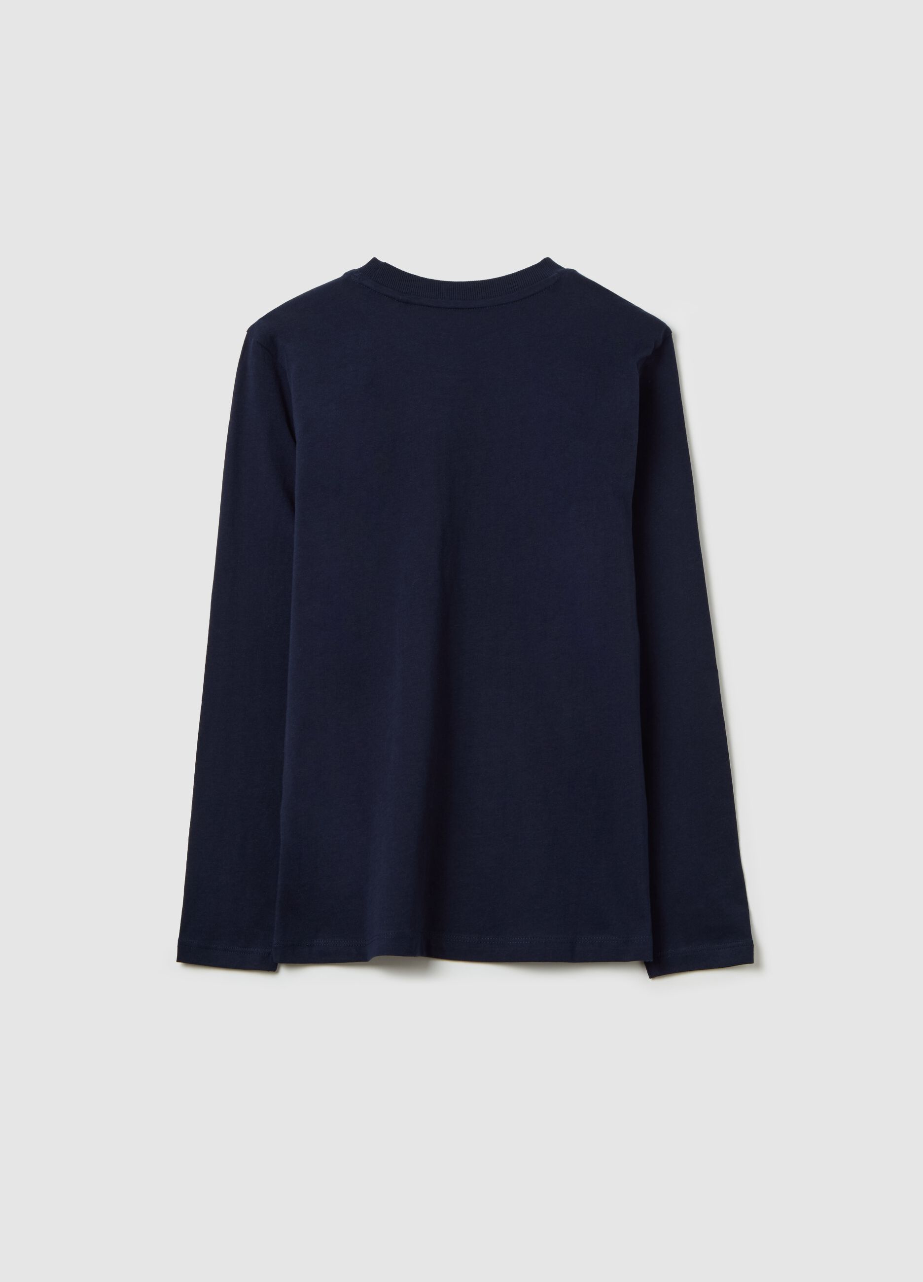 Long-sleeved T-shirt in cotton with print