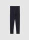 Girls' blue cotton stretch skinny fit leggings_4