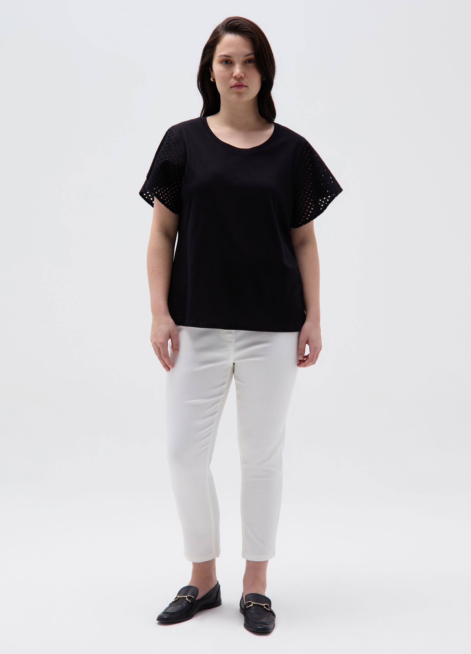 Ovs Jeggings crop tinta unita Curvy