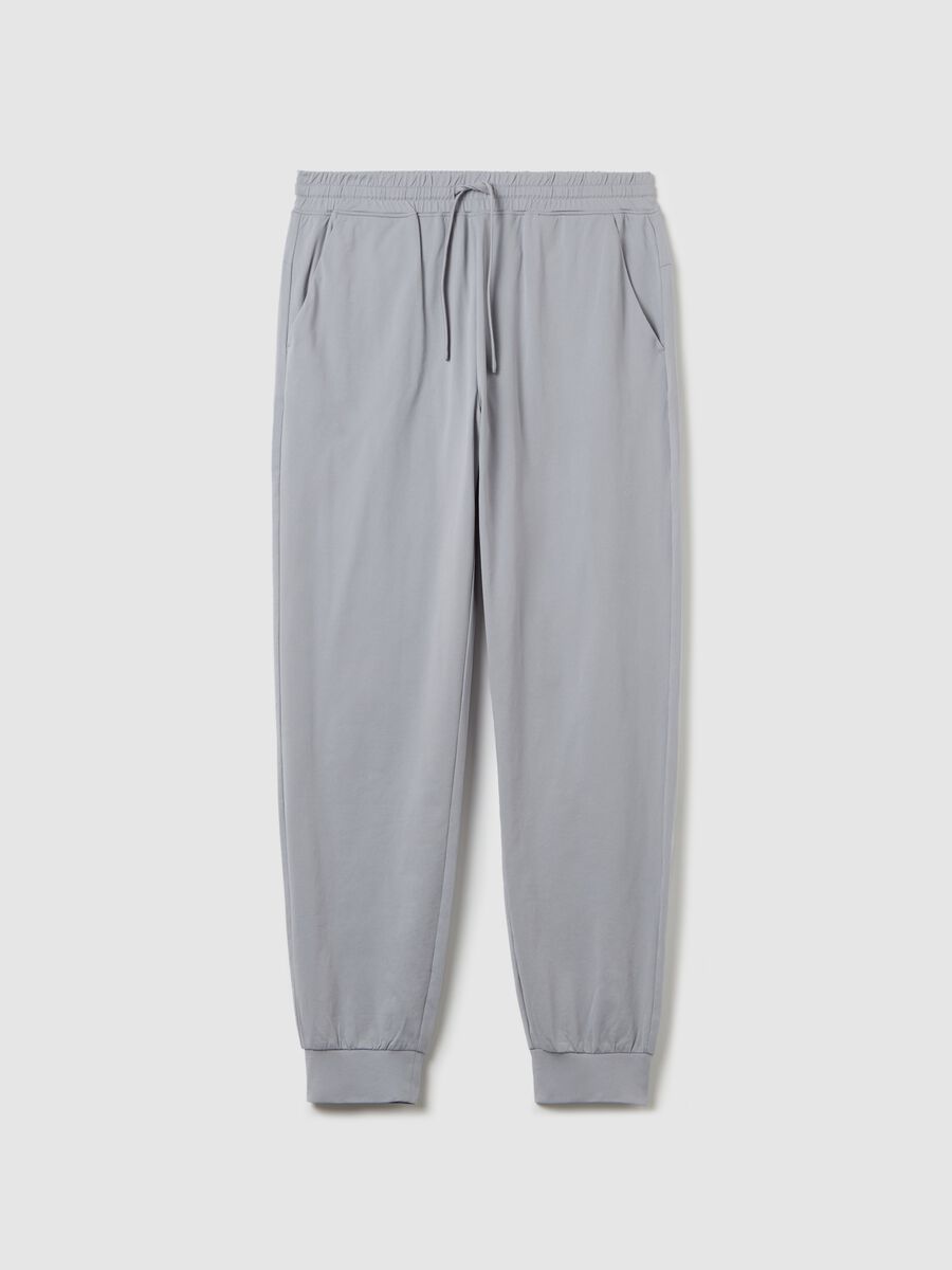 Technical fabric joggers with drawstring_4