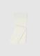 Girls' White Tights in Stretch Fabric_0