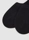 Black Cotton Invisible Socks Set_1